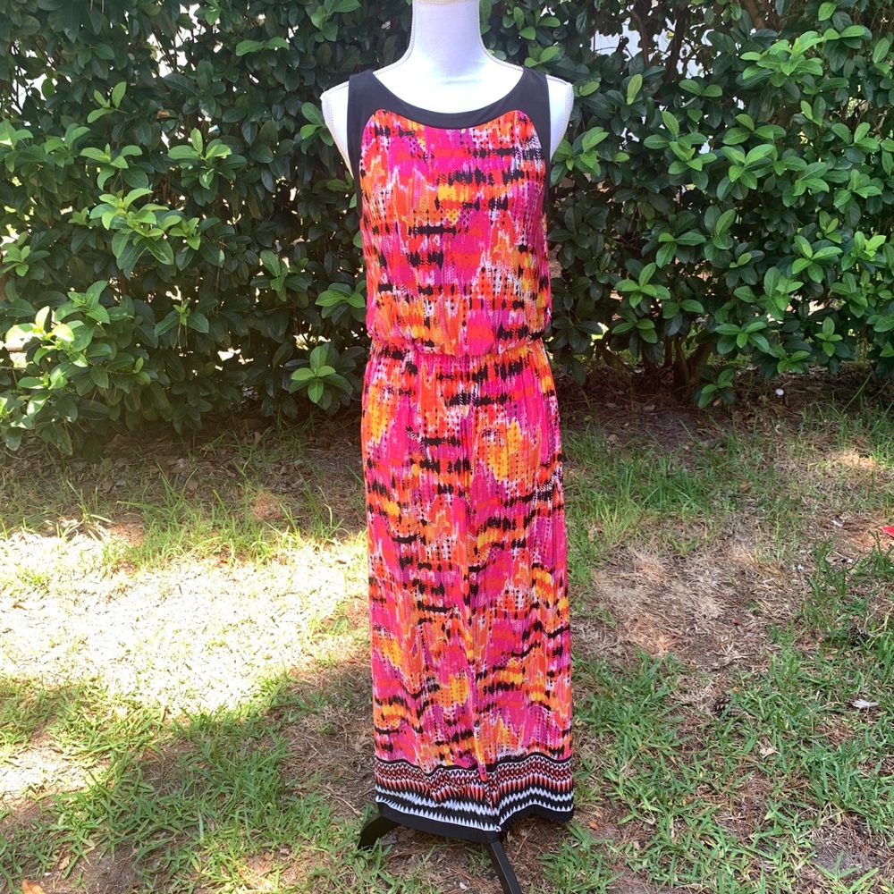 Ruby Rd long/maxi printed sleeveless dress - Small